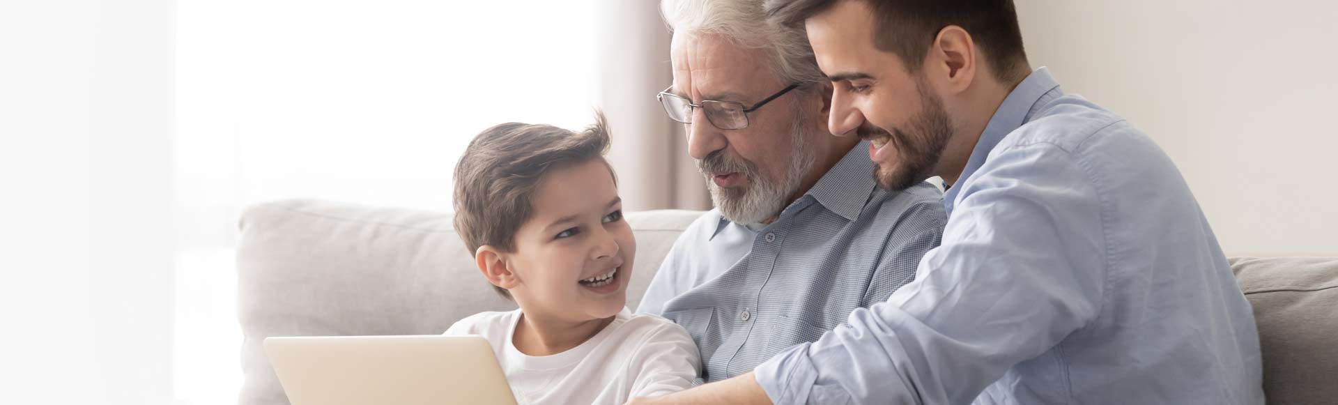 Family Using a Tablet